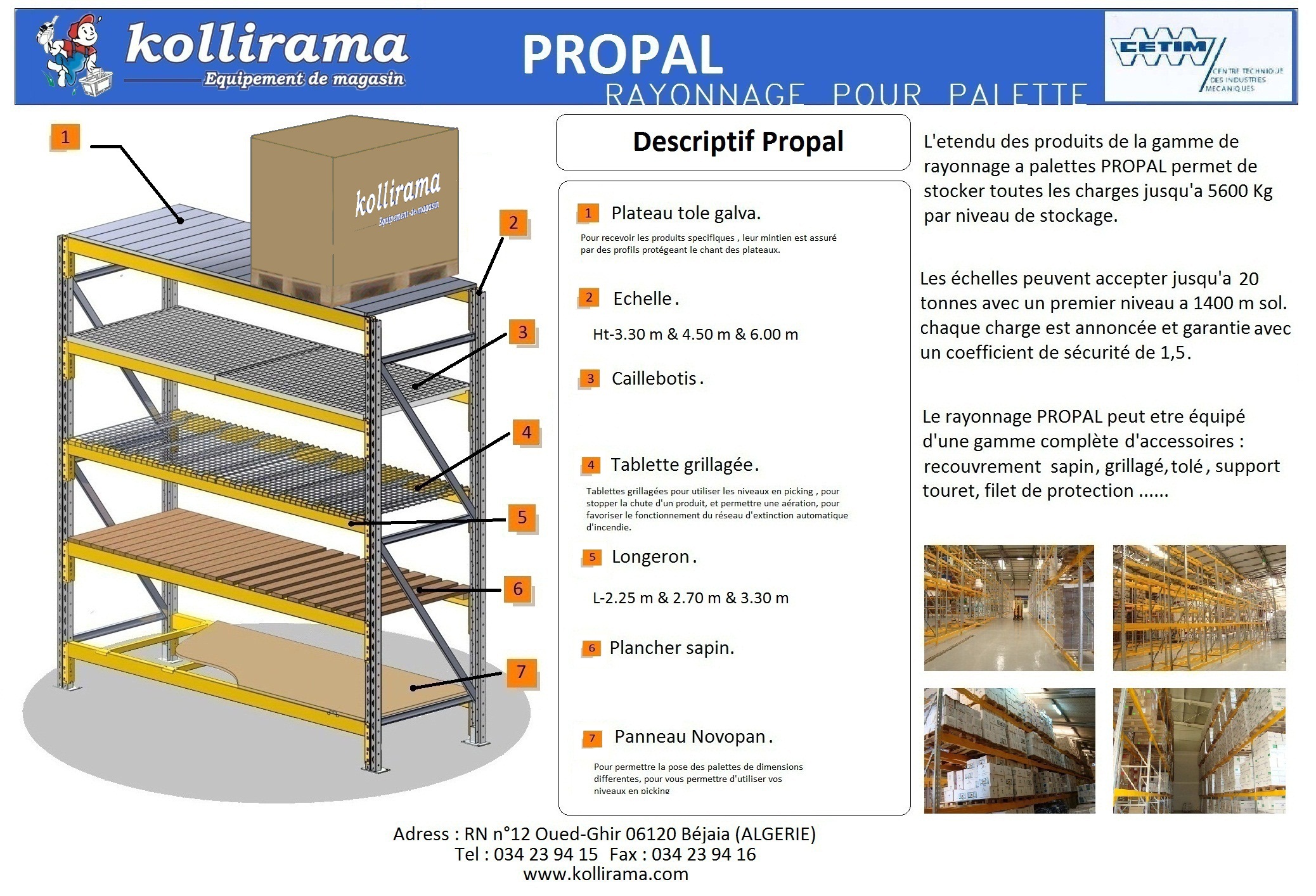 Vente et montage de rayonnage