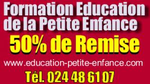 Remise de 50% sur la tarif de la formation  Educatrice de la Première Enfance  / Algérie
