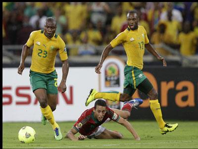 Les Algériens ont majoritairement soutenus les Bafana Bafana Les supporters des Verts ont suivi le match Afrique du Sud-Maroc