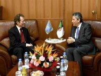 Le ministre de l'Education nationale reçoit le recteur de l'Université de l'ONU