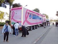 Première expérience de dépistage organisée du cancer du sein Rush sur le mammobile El-Amel