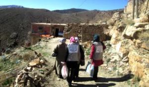 تمديد المساعدة المادية ورفع للروح المعنوية جمعية البركة لمساعدة الأشخاص المعاقين بأريس بباتنة