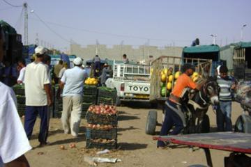 سوق الخضر بالبويرة يغرق في النفايات المتسوقون يستعينون بالاحذية البلاستيكية