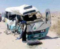 مجزرة   في حادث اصطدام حافلة بسيارة نفعية ببلدية بن دواد في غليزان