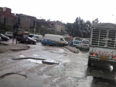 Un réseau routier dans un état scandaleux Travaux publics