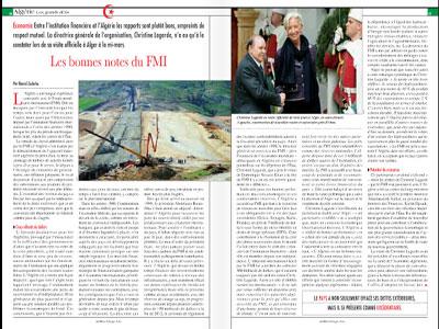 Focus sur l'Algérie dans Afrique Asie La revue a consacré un dossier spécial