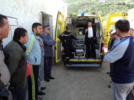 Examen de stage de secourisme à Lemroudj