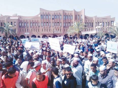 Pression pacifique sur le pouvoir Sit-in des chômeurs à Ghardaïa