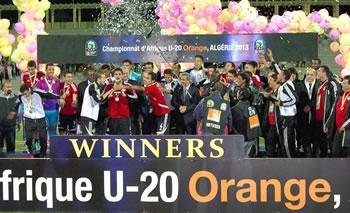 Les petits Pharaons sur la plus haute marche REMPORTANT LA CAN 2013 DES U20