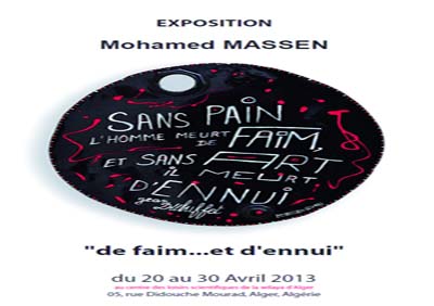 «De faim... et d'ennui» de Mohamed Massen au CLS Didouche Mourad