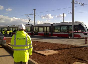 Mise en service non commerciale aujourd'hui TRAMWAY D'ORAN