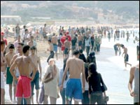 Baigneurs en hausse, touristes en baisse