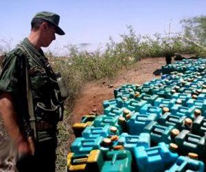 القضاء على مهرب وحجز 5 آلاف لتر وقود بتمنراست