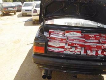 حجز 450 خرطوشة سجائر و600 علبة معسل كانت على متن سيارة مستأجرة من وكالة بسوق أهراس