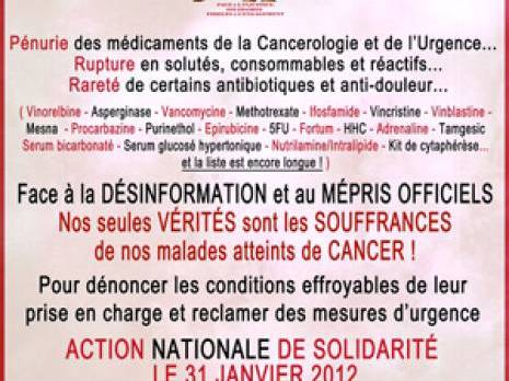 Une action de dénonciation de la prise en charge des cancéreux Opération don de sang des médecins résidents