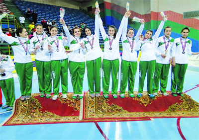 Les cadettes algériennes dans le groupe C avec les Brésiliennes