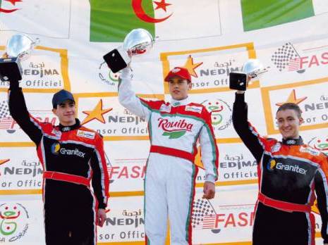 Marvin Abbar lauréat Karting - grand prix d'Alger