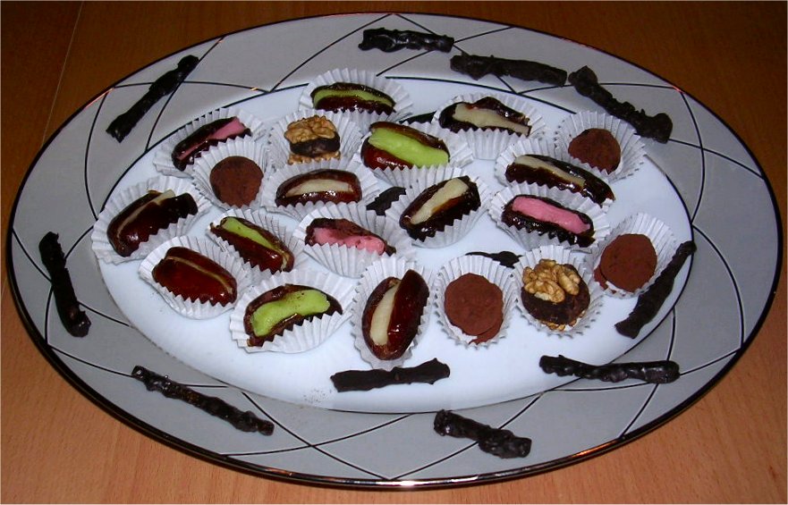 Dattes fourrees Farcies aux amandes