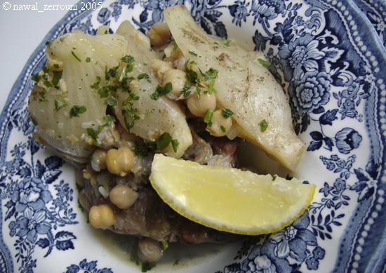 Fenouils et Agneau en sauce à l'Algéroise