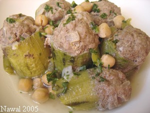 Courgettes farcies en sauce à l'Algéroise : Dolma Qar'âa