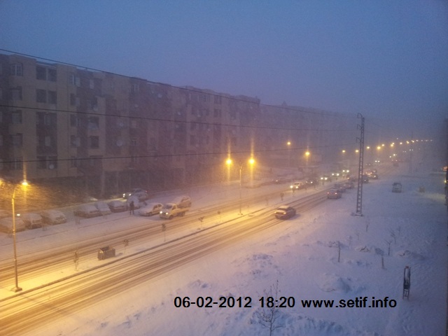 [Vidéo] : Importantes chutes de neiges ce soir à Sétif