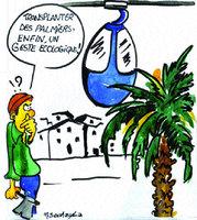Le téléphérique  déplacera six palmiers