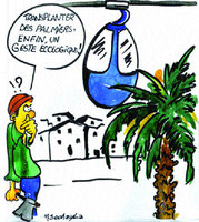 Le téléphérique  déplacera six palmiers
