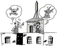 Deux voisins devant  le tribunal