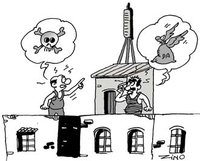 Deux voisins devant  le tribunal