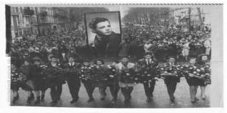 Rassemblement à Paris pour les 50 ans d'une manifestation anti guerre d'Algérie