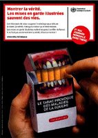 User d'illustrations chocantes pour sauver des vies