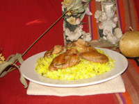 Riz aux ailes de poulet