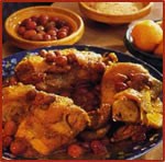 Tajine de poulet croustillant aux citrons confits - Tagine djaj mqquali