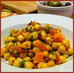 Salade de pois chiches au cumin