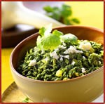 Salade d'épinards à l'huile d'argane