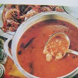 Chorba qamrône-soupe aux crevettes