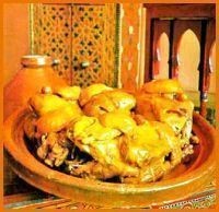 Poulet aux olives et citrons confits