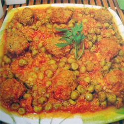 Boulettes de viande aux petits pois