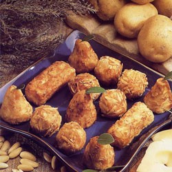 Croquettes de pommes de terre aux amandes effilées