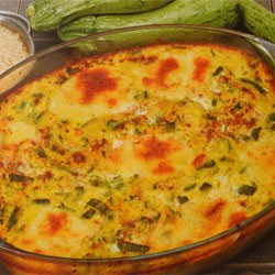 Gratin de courgettes au riz