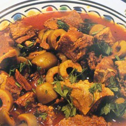 Langue de veau aux olives