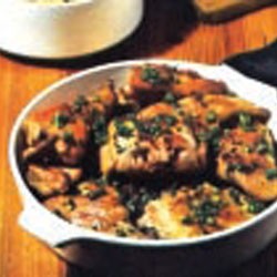 Lapin sauté aux olives vertes