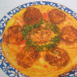 Omelette aux aubergines