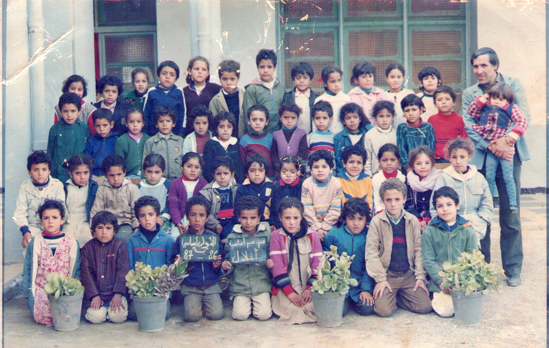 Les élèves de la periode scolaire 1986/1987