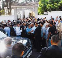 Un enterrement sous haute sécurité