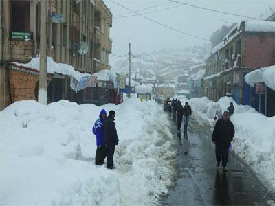 Persistance du mauvais temps jusqu'à demain Fortes chutes de pluie et de neige à l' Est et au Centre du pays