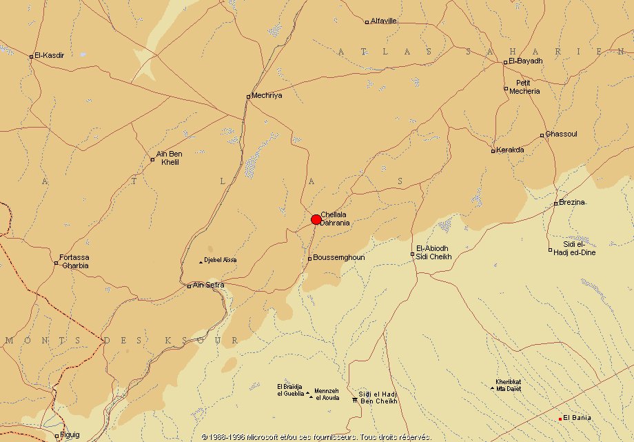 Géographie de Chellala Dahrania