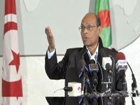 Conférence de presse du président tunisien à Alger Marzouki recadre son discours