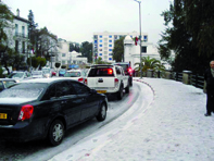 Dérèglements de la vie quotidienne Neige et intempéries à Alger