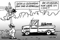 Hauteurs de Blida : Vols récurrents de câbles téléphoniques